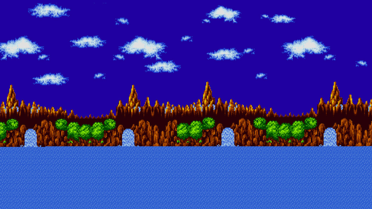 Hình nền động Sonic - sonic green hill background :Hình nền động Sonic -