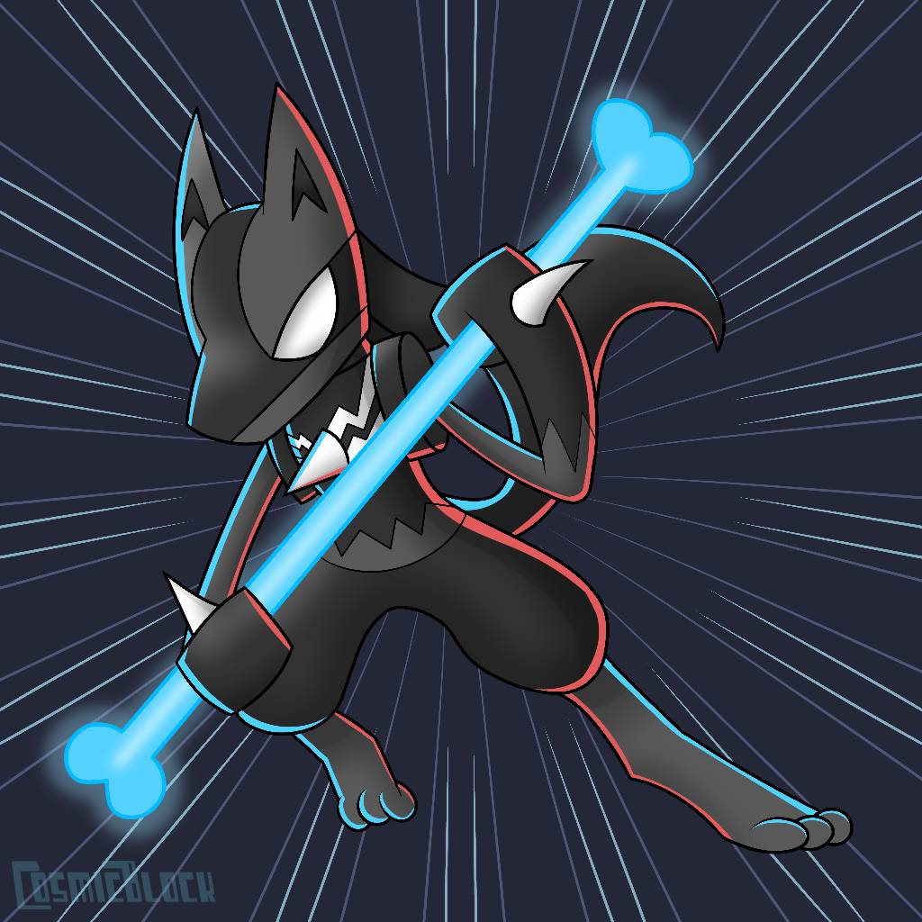 Venom Lucario by Celcius-RazorRush on DeviantArt