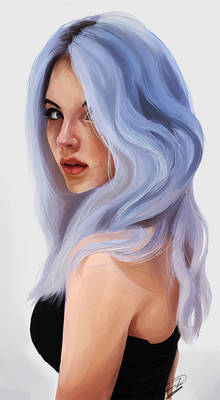 Girl with Blue Hair