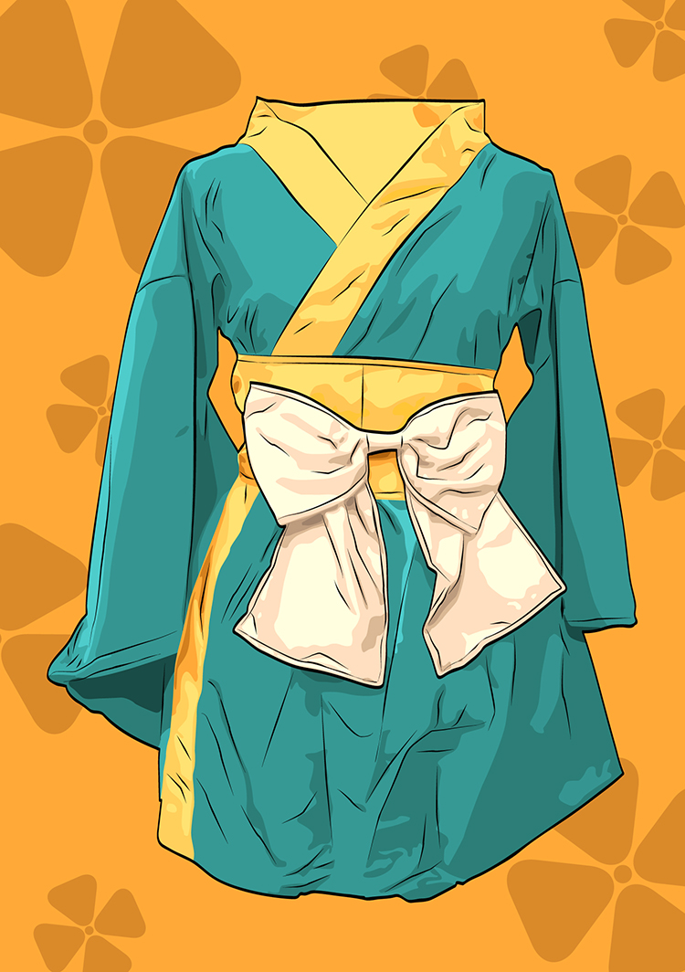 kimono vector