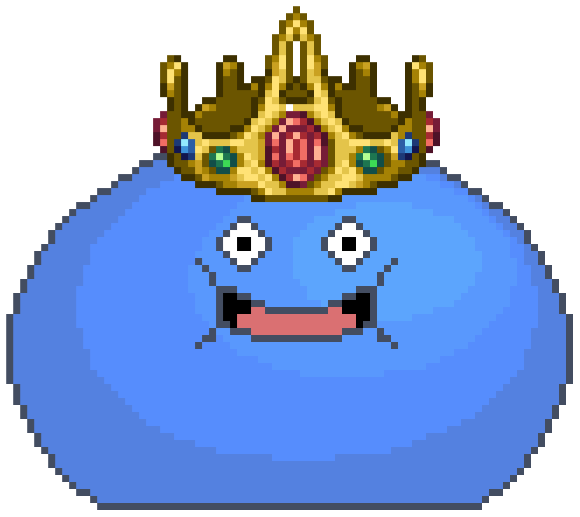 King Slime But Its The Dragon Quest One Terraria By,King Slime Painting Ter...