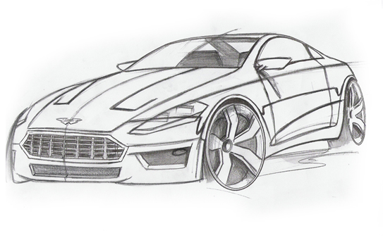 Aston Martin Sketch