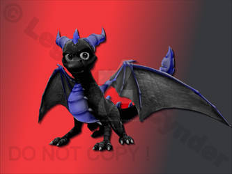 Spyro's dad Zanik in the dark