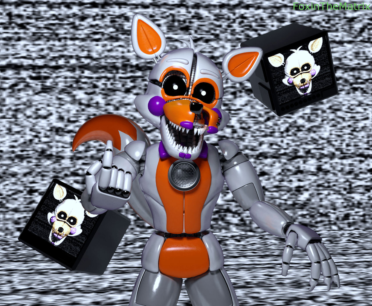 Lolbit Racing Game Lolbit's reality by FoxinTheMatrix on DeviantArt