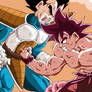 Fight between Goku and Vegeta