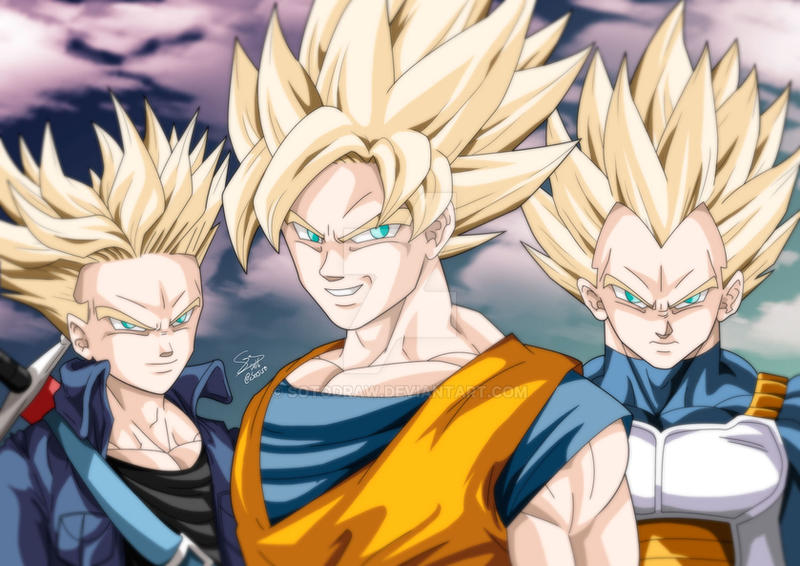 Three big Super Saiyans!!!