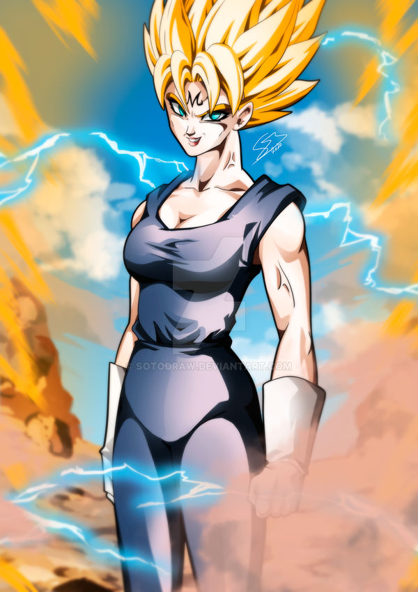 What if Vegeta was a woman? by SotoDraw on DeviantArt