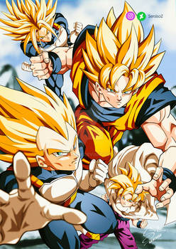 The big 4 super saiyan (Dragon Ball Z)