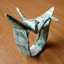 Dollar Bill Origami Crane Ring