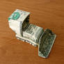 Dollar Bill Origami Bulldozer