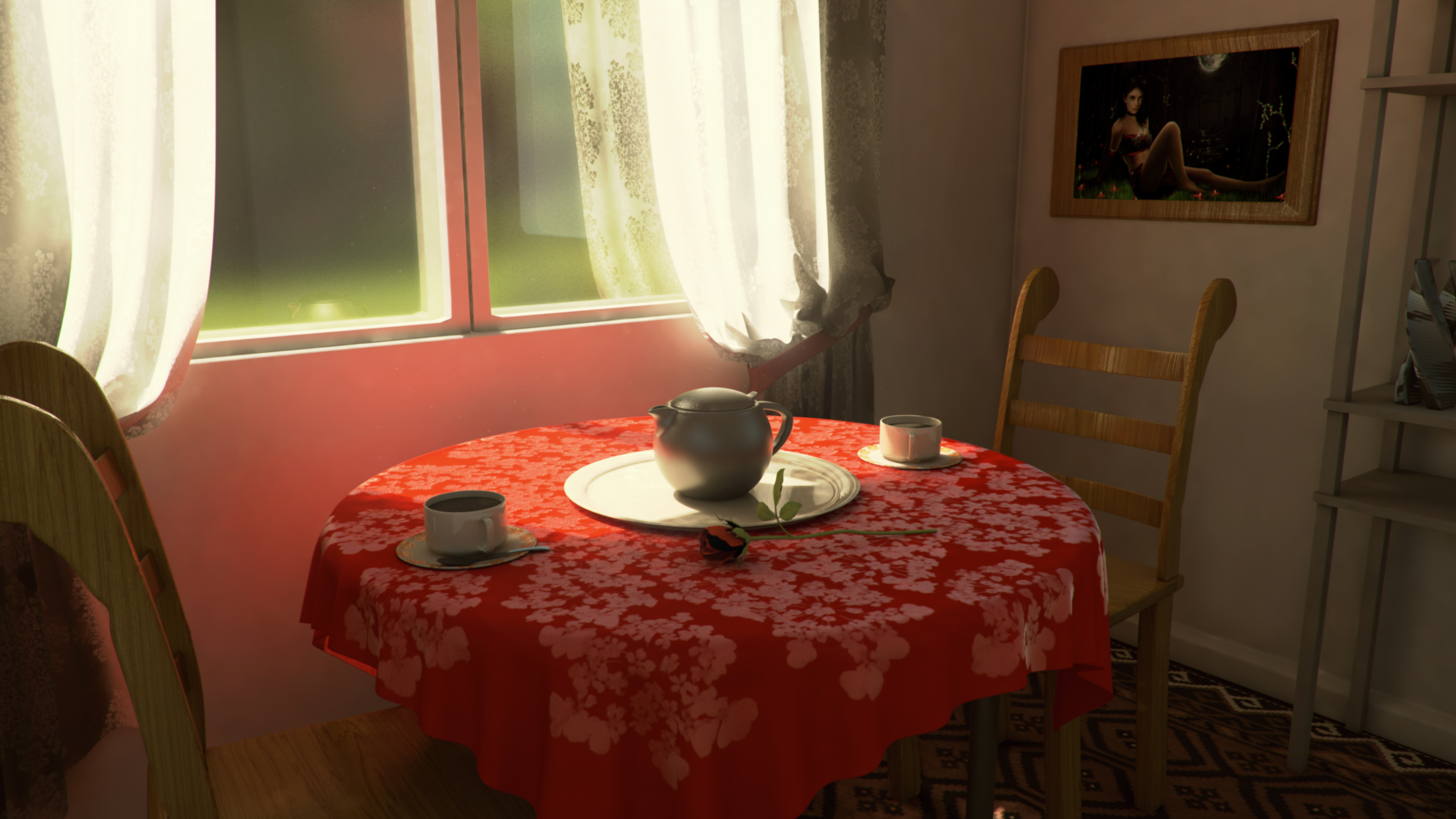 Table set scene