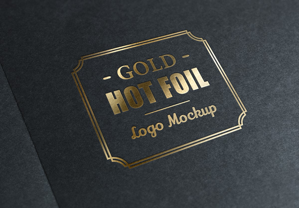 Gold Stamping Logo Mock-Up