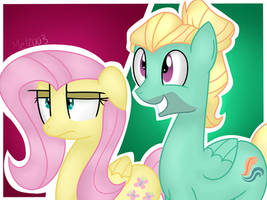 Fluttershy And Zephyr Breeze