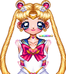 Super Sailor Moon Pixel Doll by lycheestar1