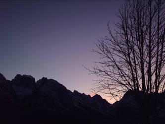 dolomiti - violet sunset