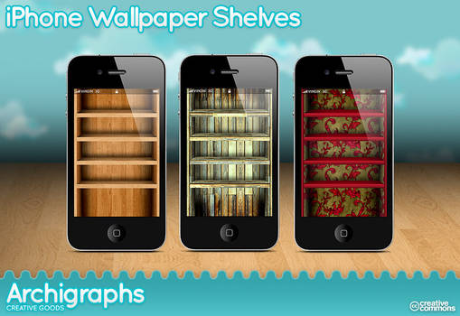 iPhone Wallpaper shelves