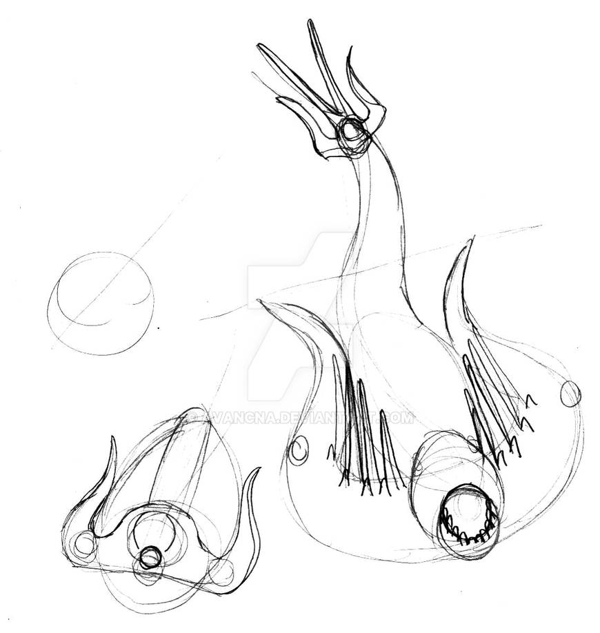 Merrow Vector Sketch Merrow's Harp by avancna on DeviantArt