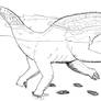 Apatosaurus ajax BW
