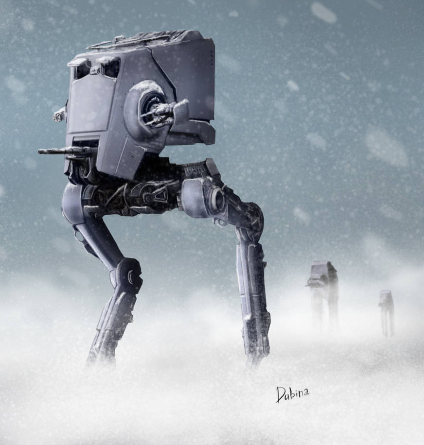 At St Exploding AT-ST by RomanDubina on DeviantArt