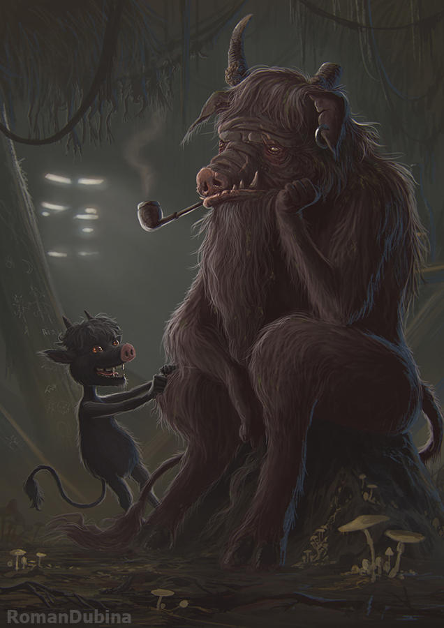 Little Imp Old Chort and little Imp by RomanDubina on DeviantArt