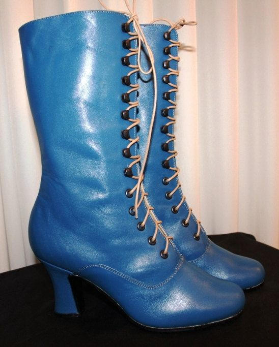 Blue Victorian Boots By Creativet01 On Deviantart