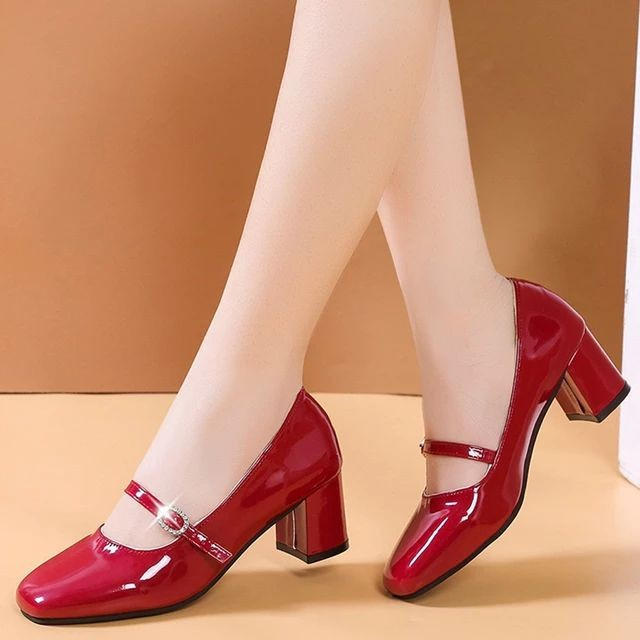 Shiny Patent Red Mary Janes by CreativeT01 on DeviantArt