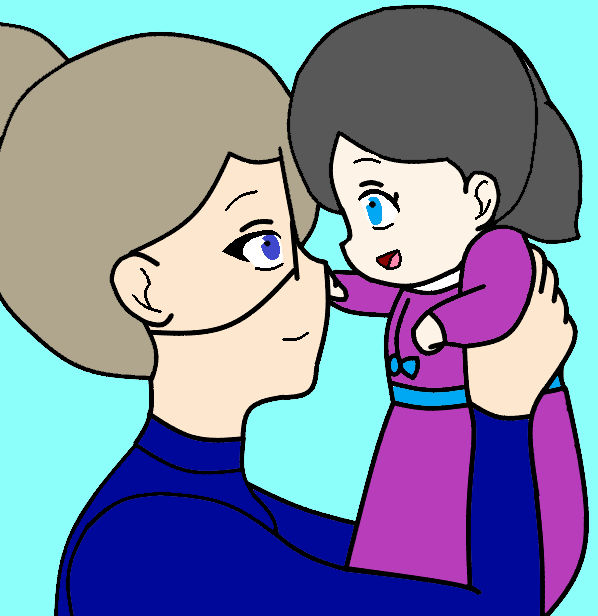 Ms Rottenmeier Holding Hilda by CreativeT01 on DeviantArt