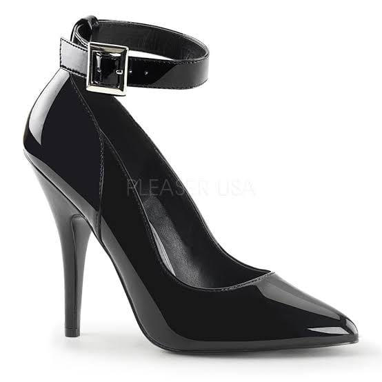 Black Stiletto Ankle Strap Heel by CreativeT01 on DeviantArt