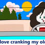 Jessica Nightwolf Loves Cranking Her Car