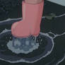 Mei's Cute Pink Rainboots