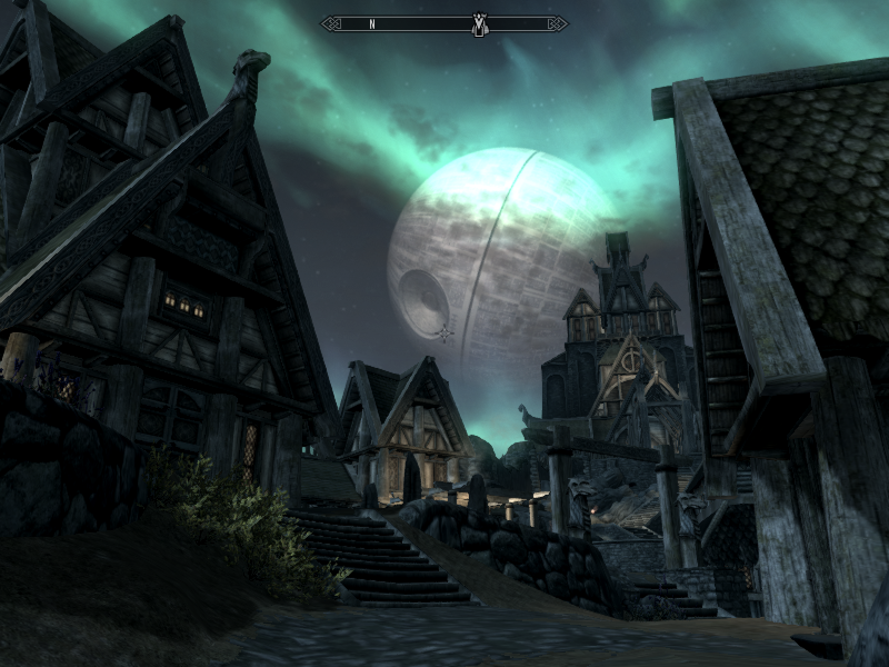 A Beautiful Night in Skyrim!