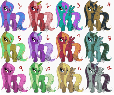 (closed) Wet Maned Pony Adopts (Now 1 pt)