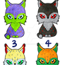 (#4 avail) Halloween Lynx adopts -now 10 pts