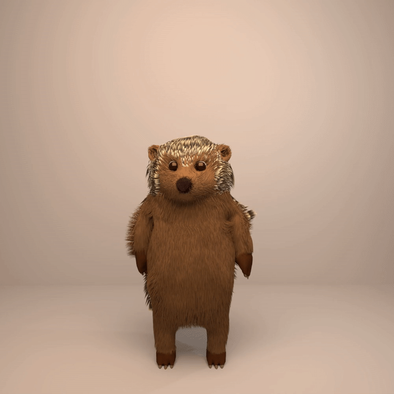 waving bear animated gif