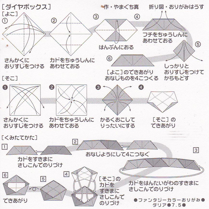 Origami Modular Box diagram by Fireender on DeviantArt