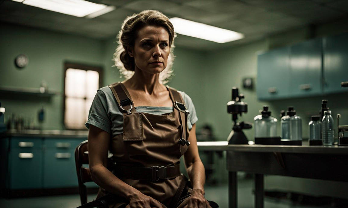 woman in a room of medical laboratory by Fallout2024 on DeviantArt