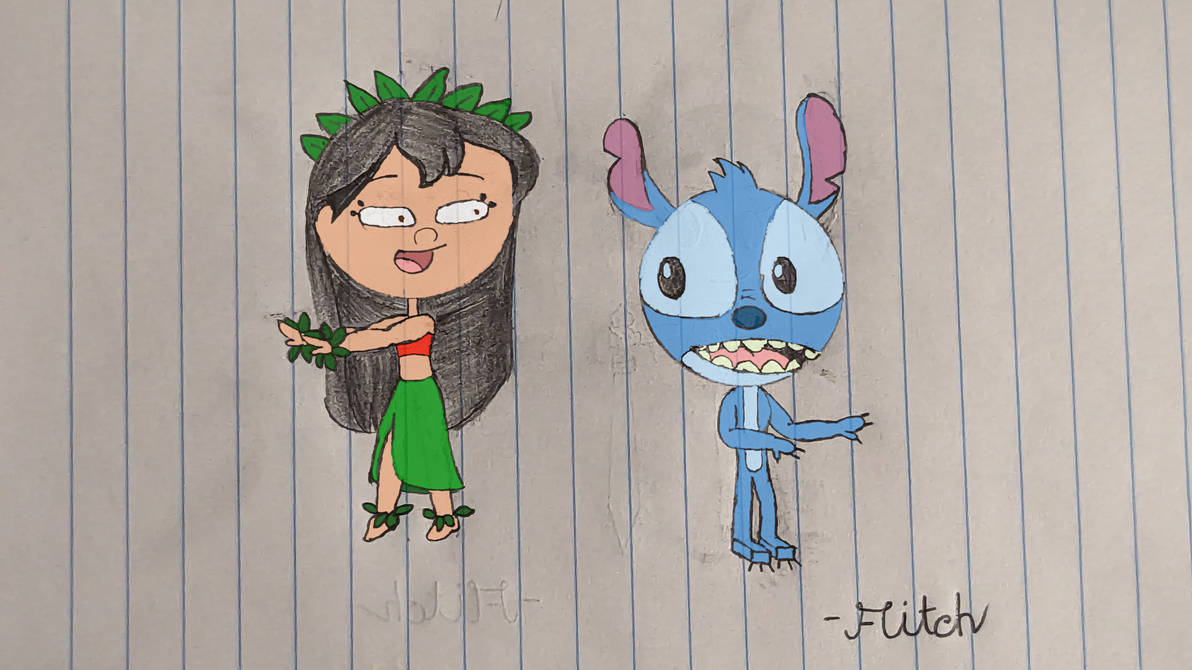 My Drawing of Lilo and Stitch by NVu23 on DeviantArt