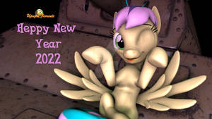 SFM Pony Happy New Year 2022 from Upupa Fiorente