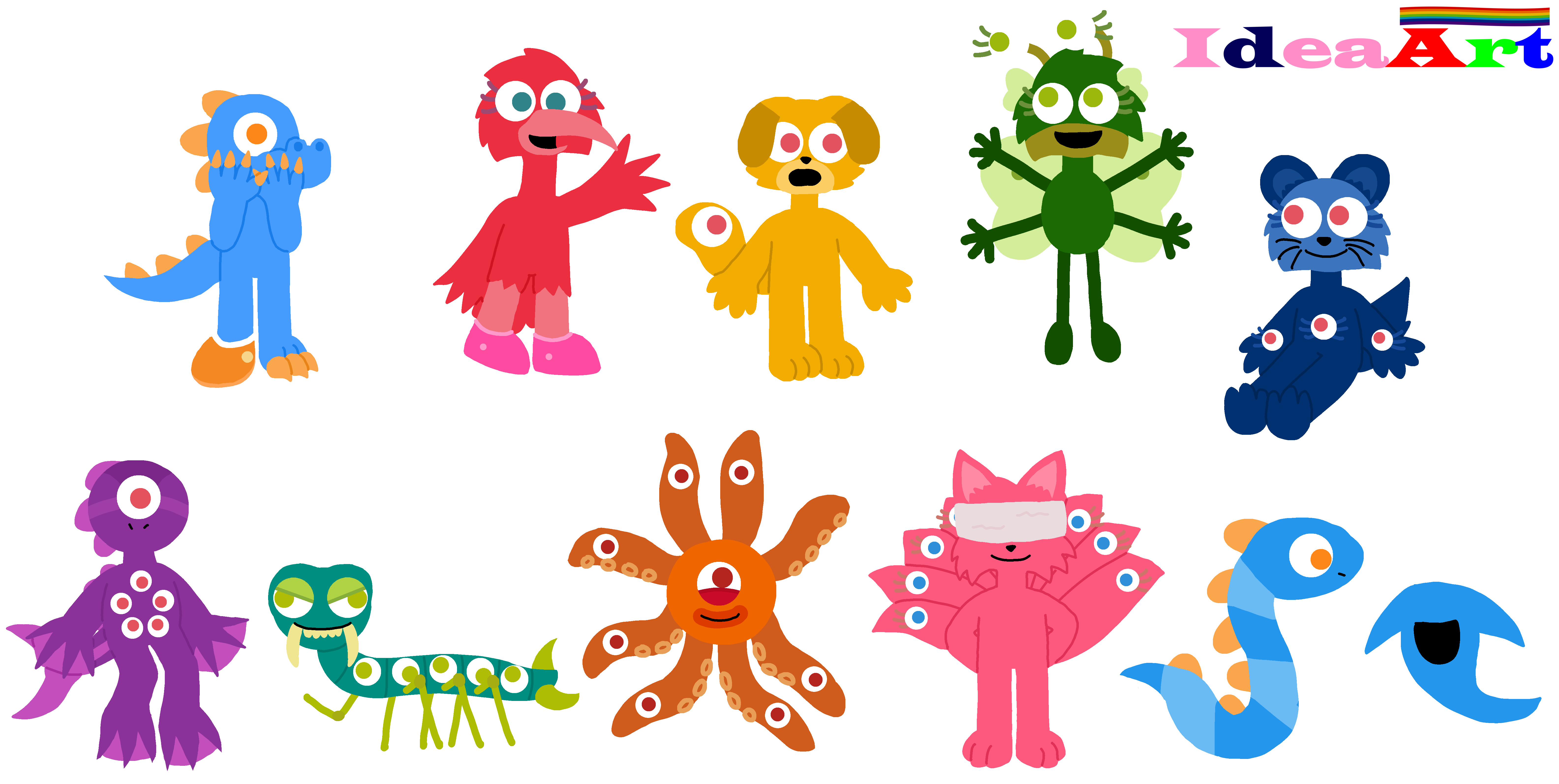 Endless Numbers Creature AU(Main 10) by ideaartcreatureAU on DeviantArt