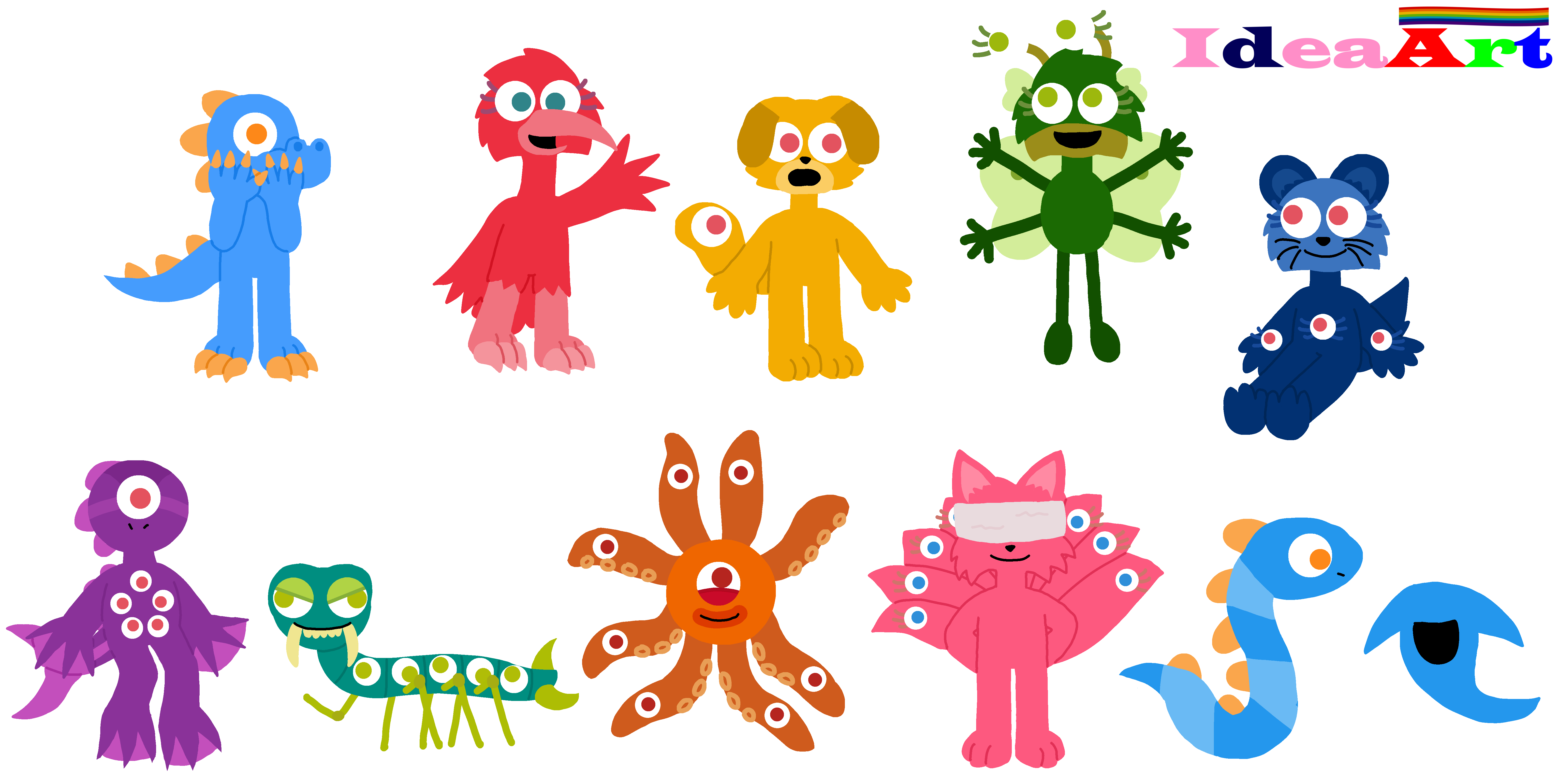 Endless Numbers Creature AU(Main 10) by ideaartcreatureAU on DeviantArt