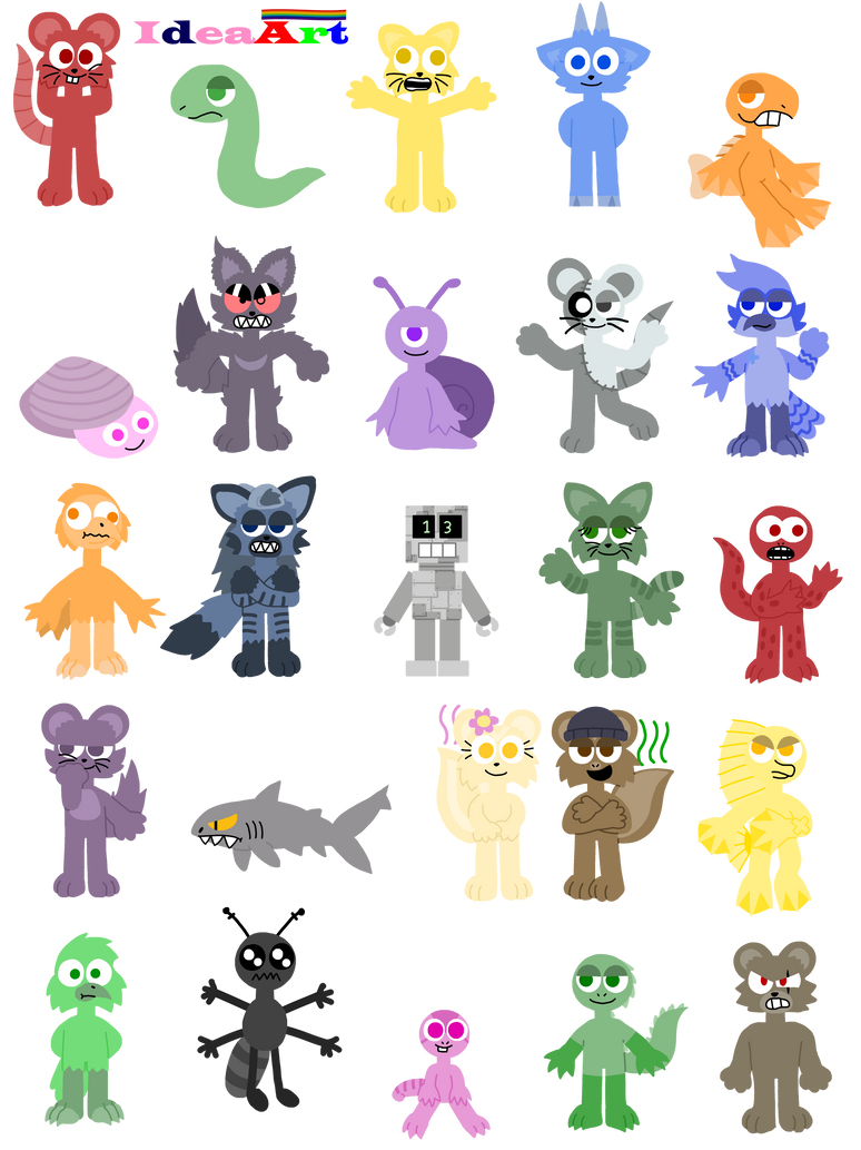 Number Creature Gradient (TW:Qu4rk 19)Qu4rk Number Lore Creature AU(1-25) by ideaartcreatureAU ...