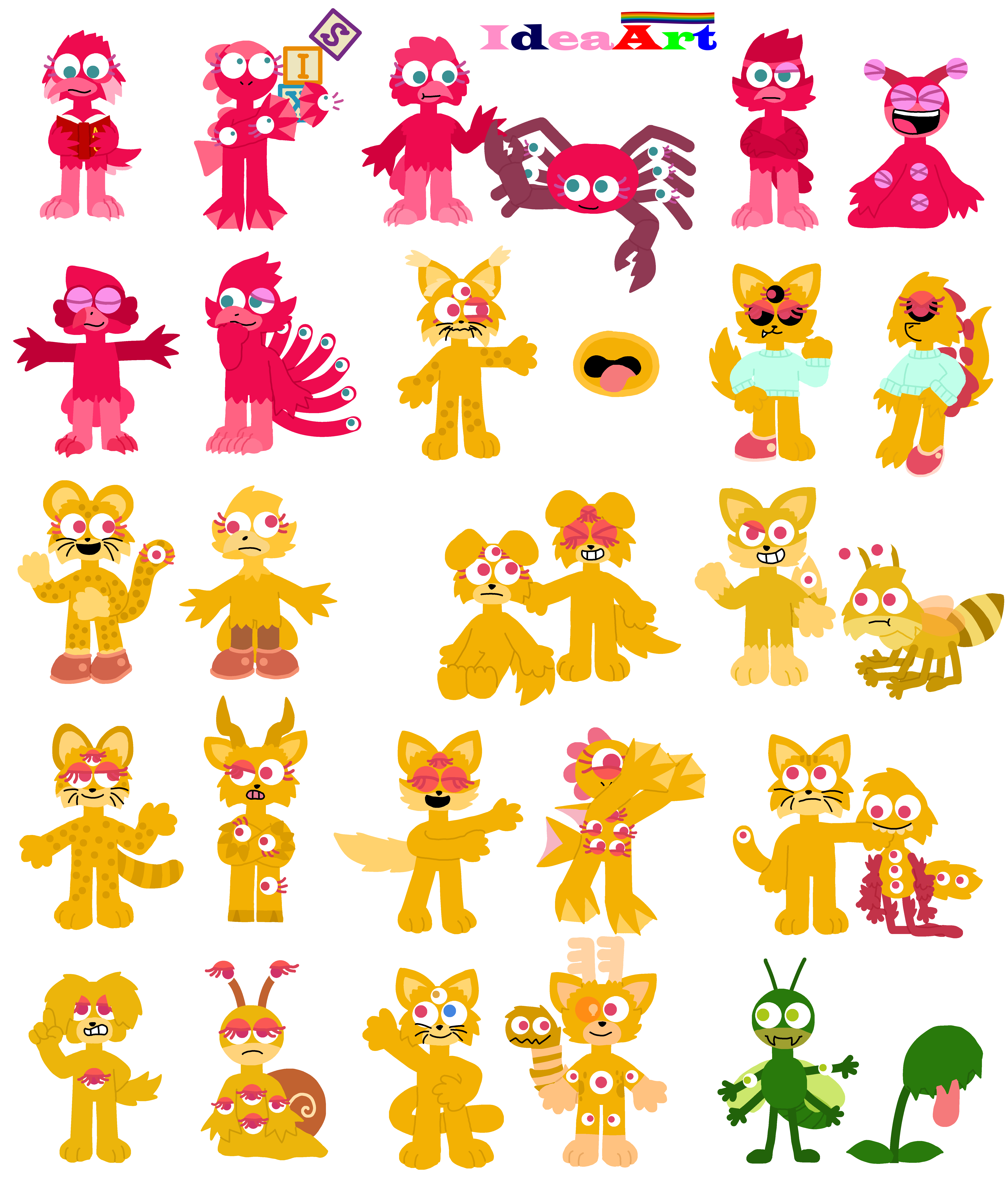 Number Creature Gradient Endless Numbers Creature AU(26-40) by ideaartcreatureAU on DeviantArt