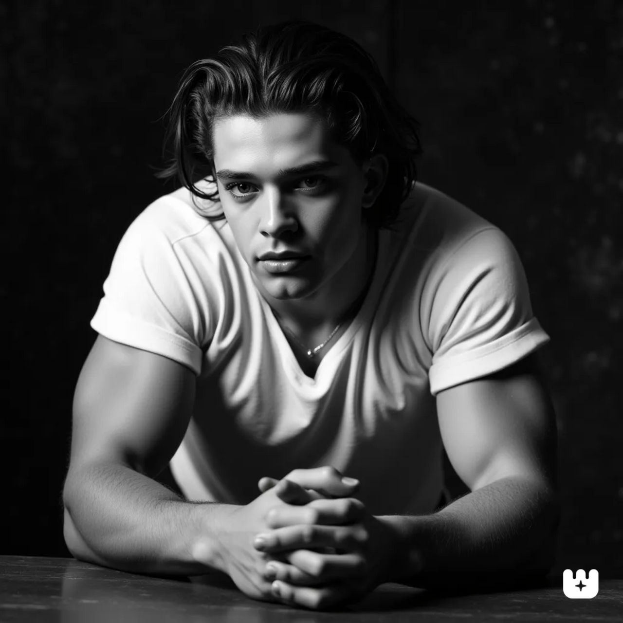 A black-and-white cinematic portrait of Alex R... by stephentwest on ...