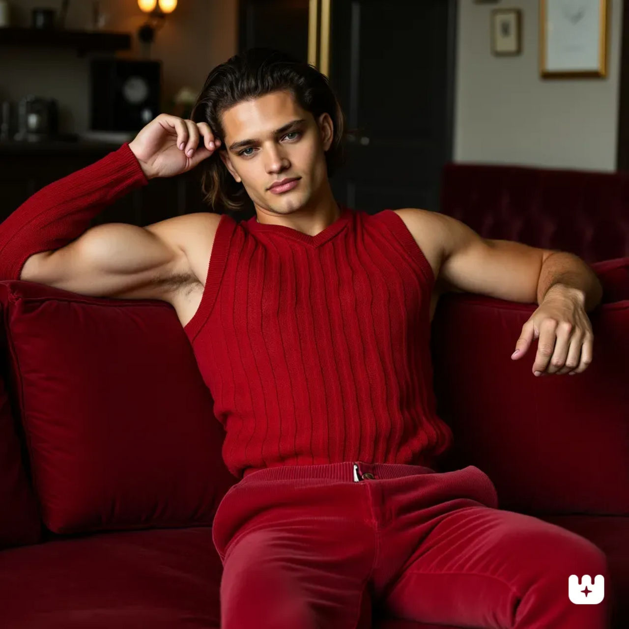 Alex Ruygrok, sitting on a luxurious red velvet... by stephentwest on ...
