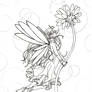 outline of the flowerfairy