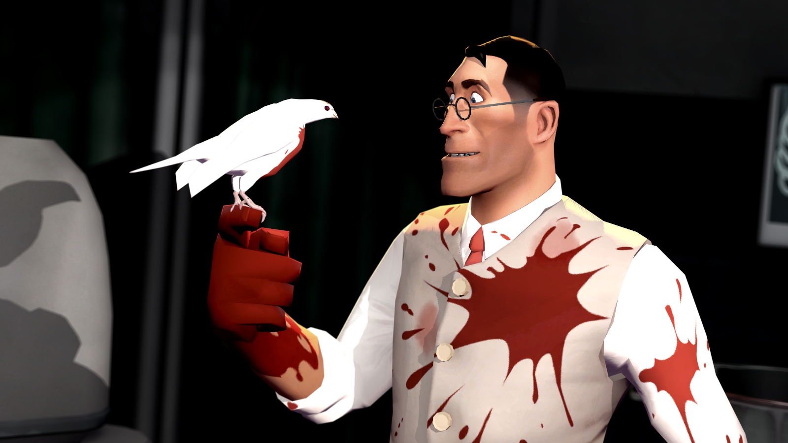 The Medic and his bird