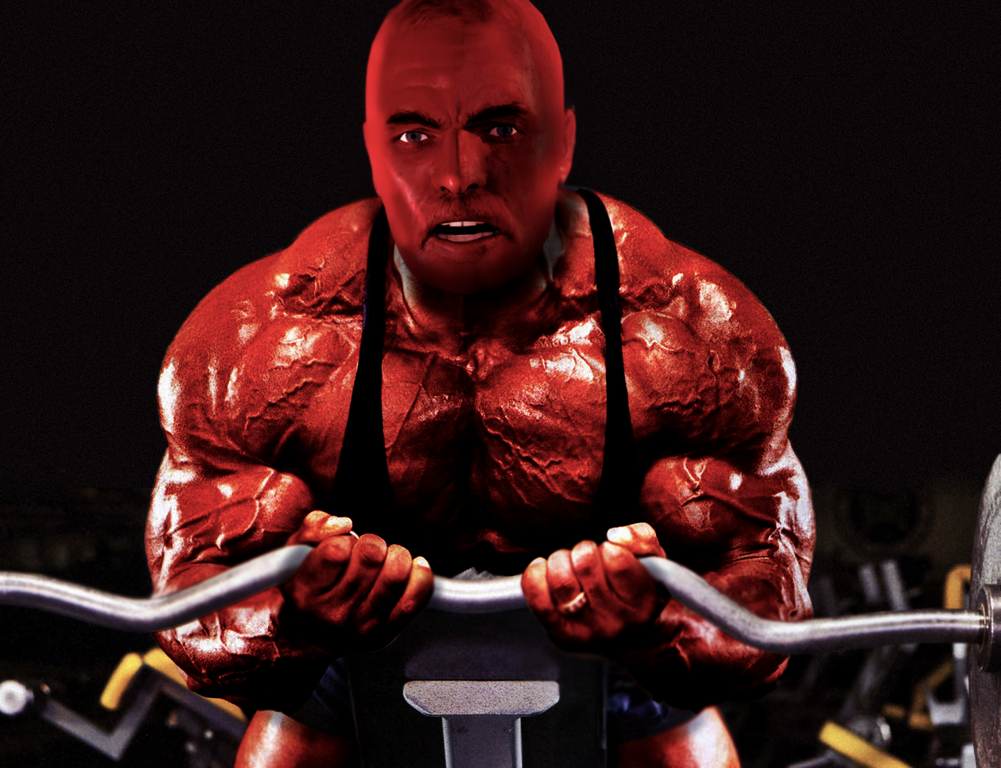 Mr. red the bodybuilder