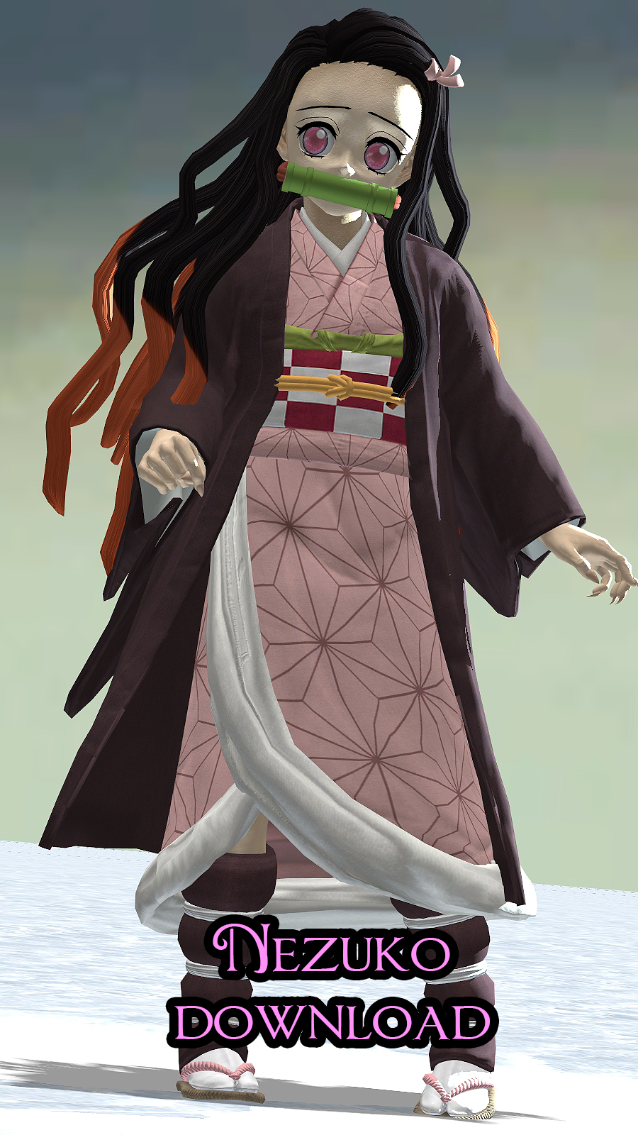 Demon Slayer Kamado Nezuko Estado Estático Modelo Periferia