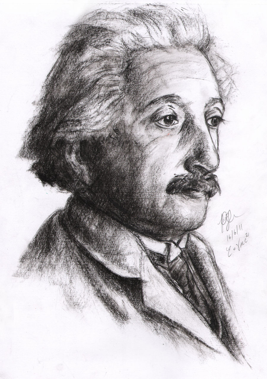 Einstein sketch by Yuanchosaan