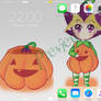 Bby Yugi as a pumking Iphone wallper